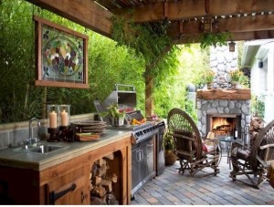 Outdoor Kitchen with Pergola - Connaughton Construction