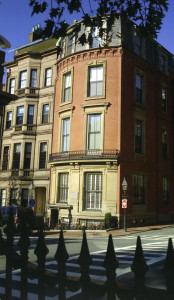 Exterior of Boston Brownstone Commonwealth Avenue BOston. Connaughton Construction.